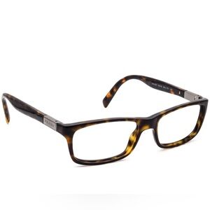 Prada Eyeglasses VPR 020 2AU Havana Rectangular Frame Tortoise